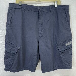 UNION BAY UB Cargo Shorts Men 38 Y2K Blue Gray Chunky Skate Cargo Bermuda hiking